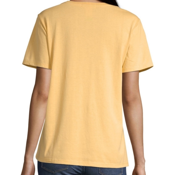 2 for 18$ NWT graphic tee mustard color m/l/xl - Picture 3 of 5